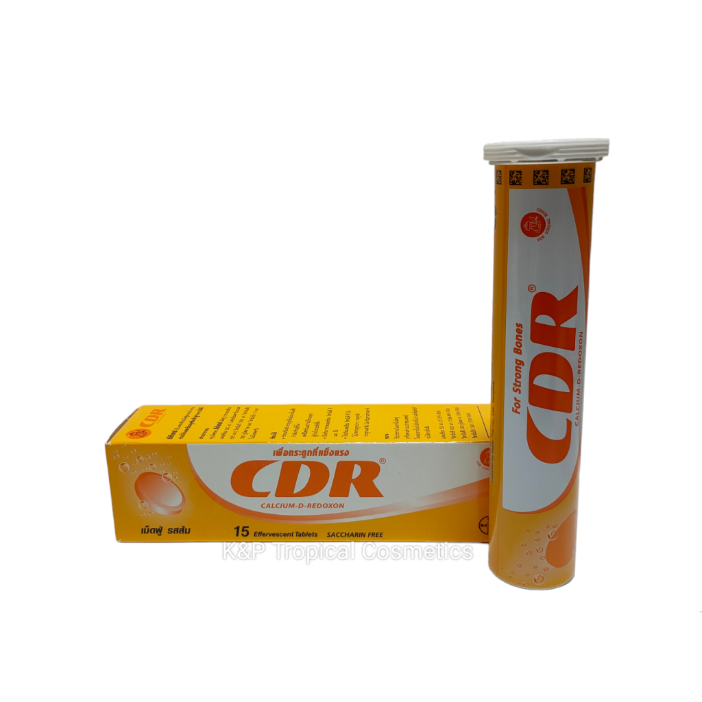 BAYER CDR Calcium-D-Redoxion for Strong Bones Orange flavor 15 Effervescent Tablets Шипучие таблетки – Витаминный комплекс кальция и витаминов С