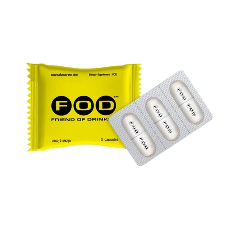 FOD Friend of Drinker Dietary Supplement Product 3 capsules Капсулы для защиты печени от алкогольного отравления и похмелья 3 капс.