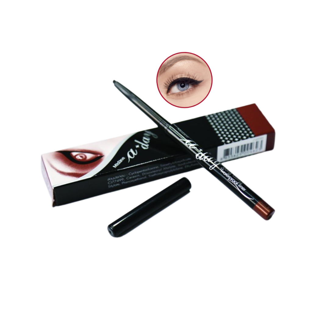 Mistine A day Long Lasting & Waterproof Eyeliner Водостойкая подводка для глаз "День" с кисточкой