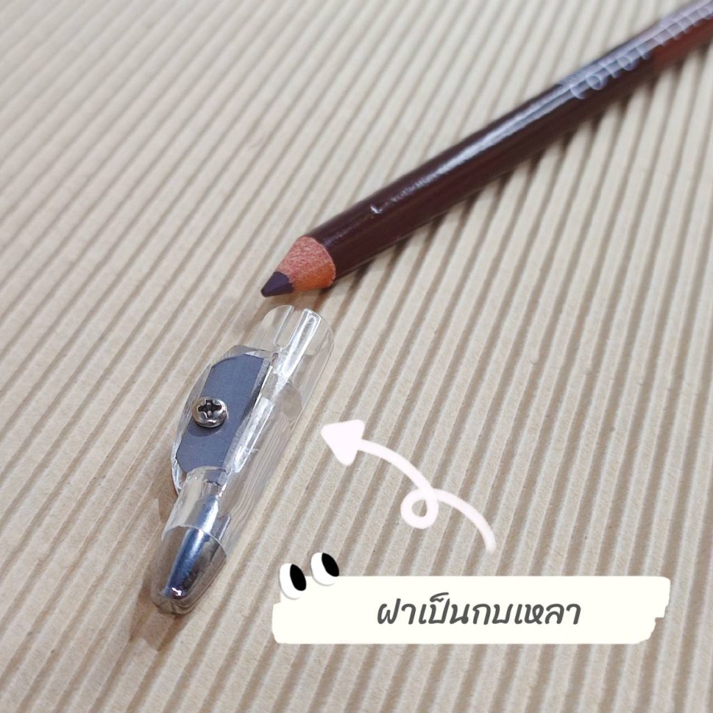 Mistine Color Villa Duo Brown Liner Карандаш для бровей "Color Villa" двусторонний с точилкой