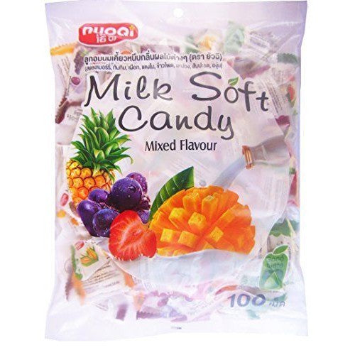 Жевательные мягкие молочные конфеты со смешанным вкусом 380 гр.