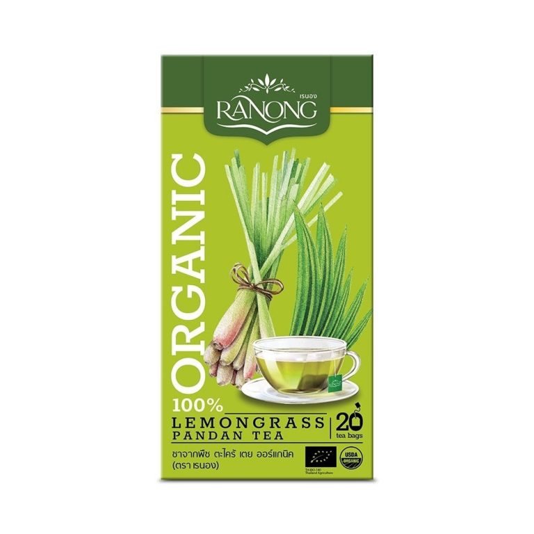 Ranong Organic Lemongrass Pandan Tea 20 tea bags Organicheskii chai iz lemongrassa i pandana 20 paketikov