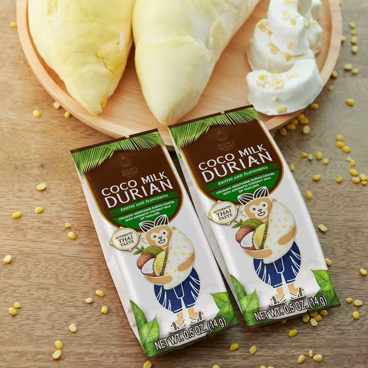 Вяленые ломтики дуриана с кокосовым молоком 70 гр.
