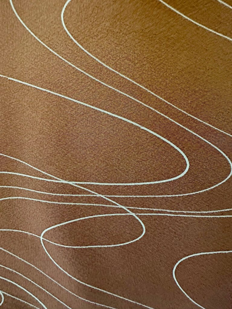 Silk Vintage Kimono Винтажное кимоно из шелка в кирпично-розовом цвете